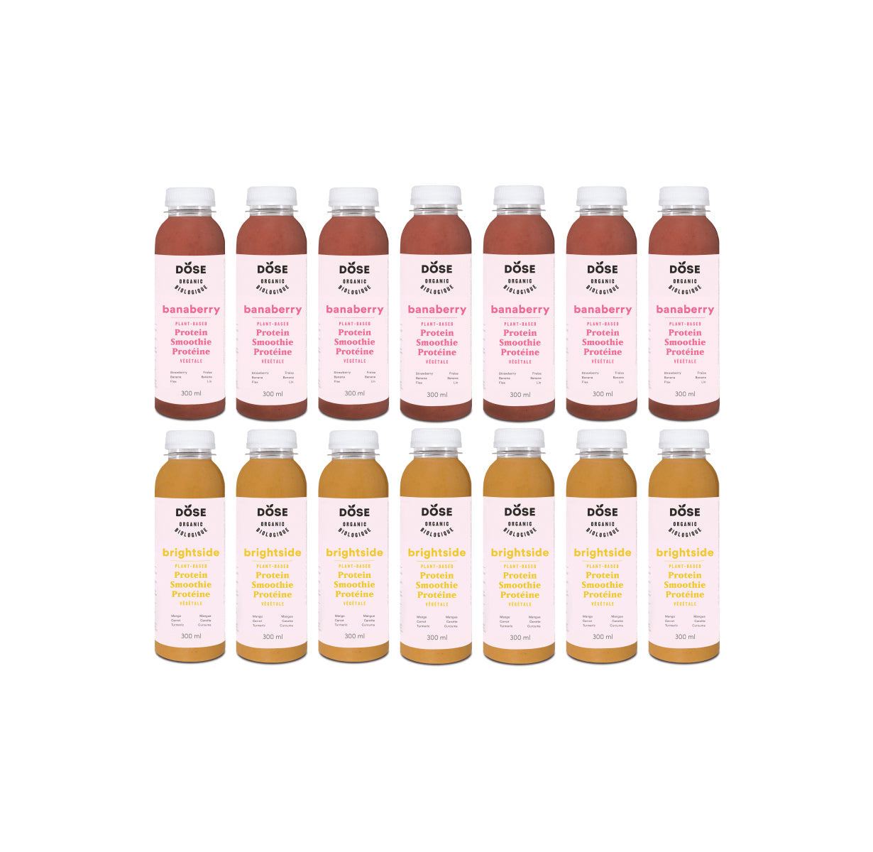 SMOOTHIES VARIETY PACK - 14 organic cold pressed smoothies 300ml