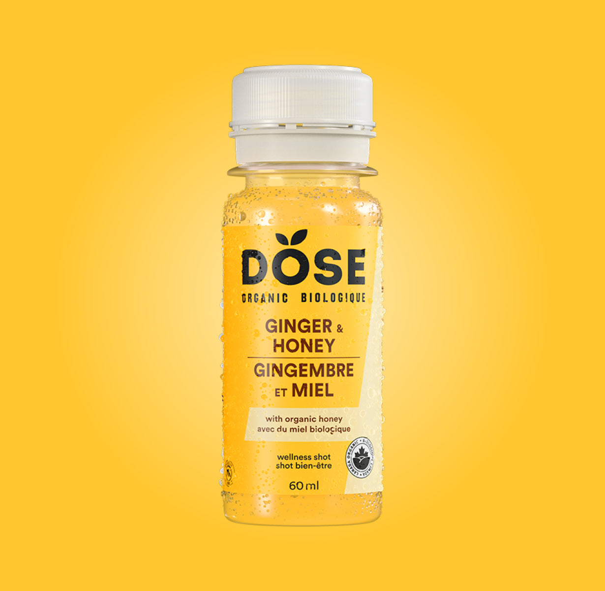 GINGER & HONEY - organic cold-pressed shots 60ml