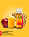 DIGESTION - GINGER & PROBIOTICS - 12 organic cold pressed shots 60ml