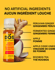 DIGESTION - GINGER & PROBIOTICS - 12 organic cold pressed shots 60ml