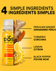 GINGER & TURMERIC - 12 organic cold pressed shots 60ml