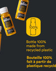 GINGER & TURMERIC EXTRA STRENGTH - 50 organic cold pressed shots 60ml