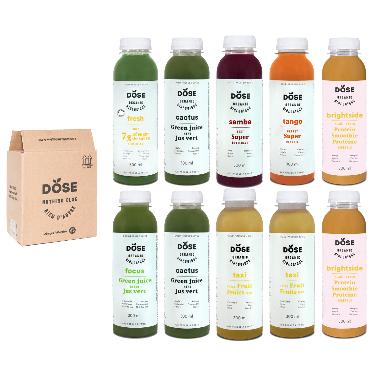 5-Day Beginner Cleanse - PURITY - 50 organic cold pressed juices 300ml