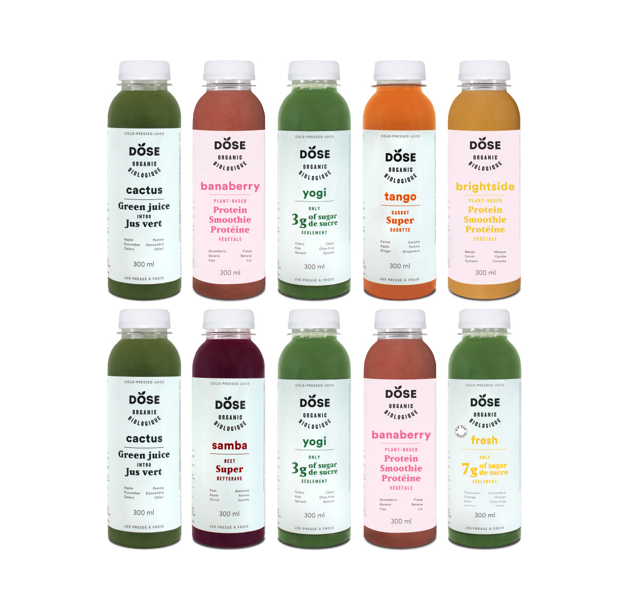 1-Day Expert Cleanse - RESTORE - 10 organic cold pressed juices 300ml