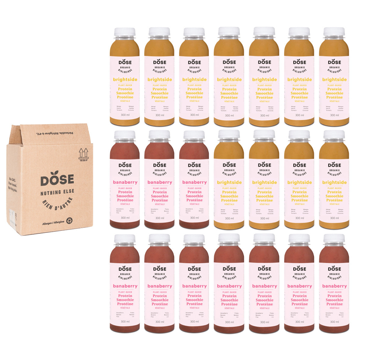 SMOOTHIES VARIETY PACK - 21 organic cold pressed smoothies 300ml