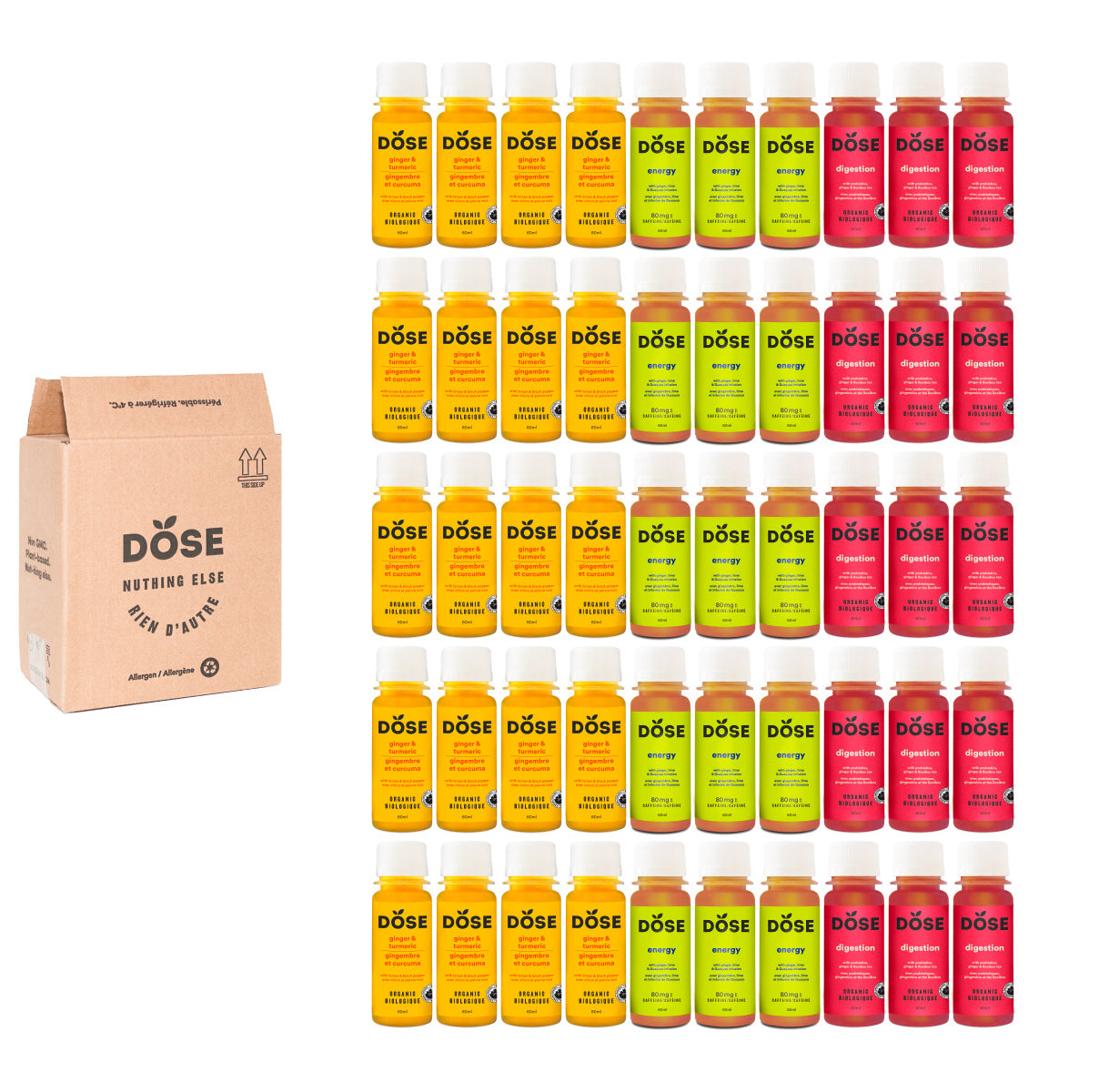 SHOTS VARIETY PACK - 50 cold pressed shots 60ml