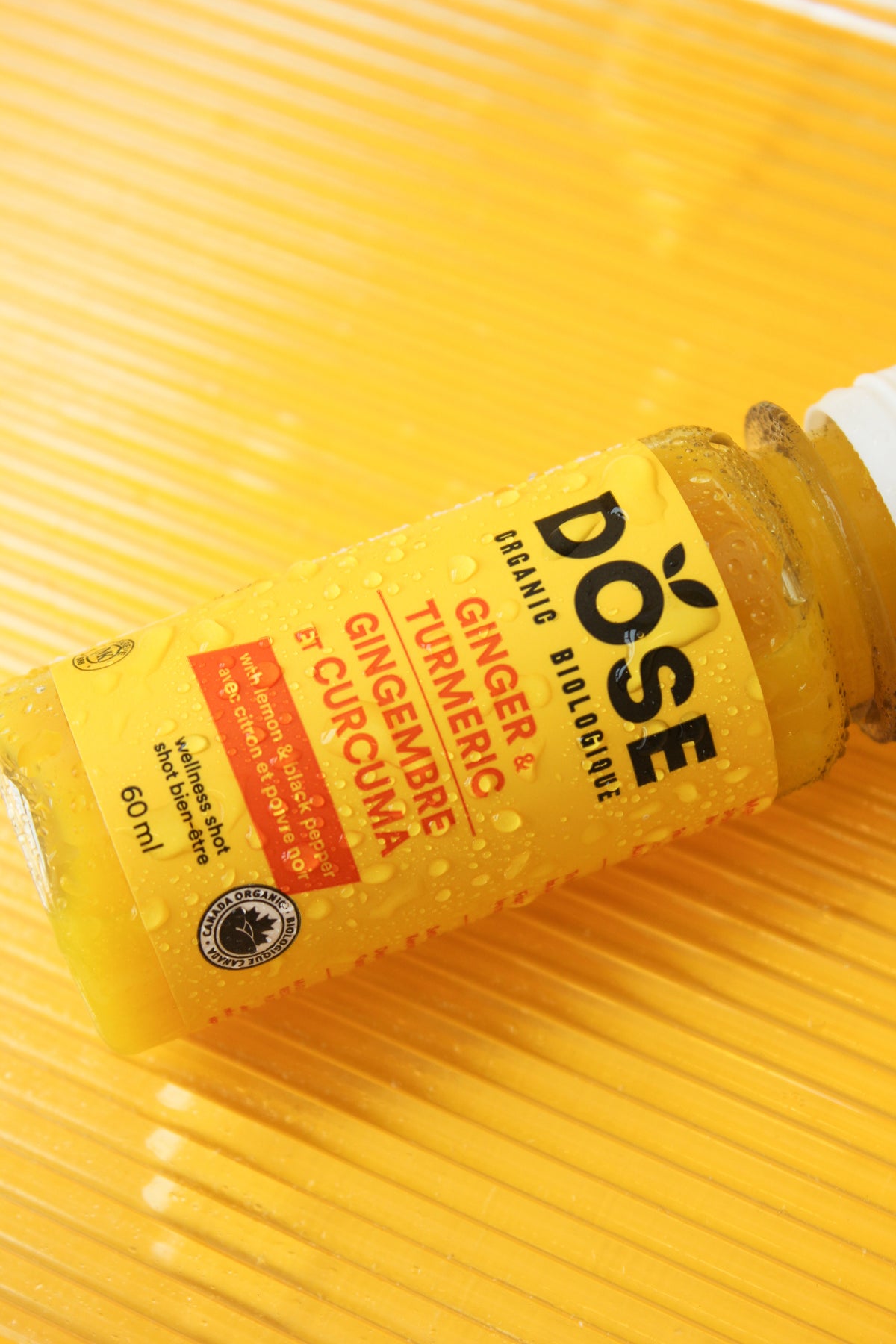 Dose Ginger GINGER & TURMERIC 60ml - Organic cold pressed shot - Dose Juice