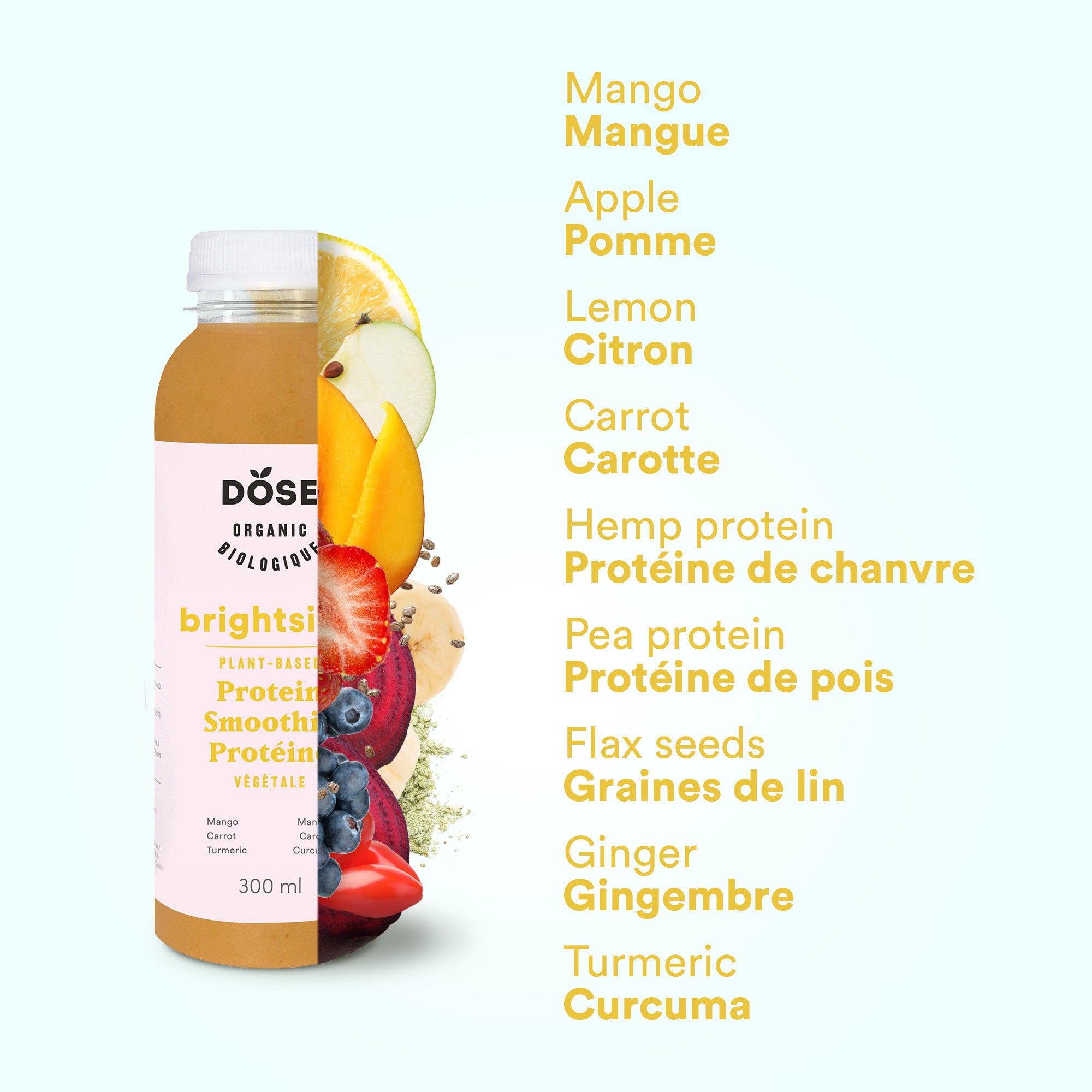 BRIGHTSIDE 300ml - Organic cold pressed smoothie