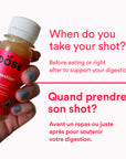 DIGESTION - GINGER & PROBIOTICS - 50 organic cold pressed shots 60ml