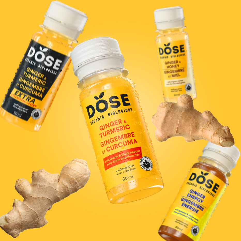 Dose Ginger Organic Cold-Pressed Ginger Shots and Juices - Dose Juice
