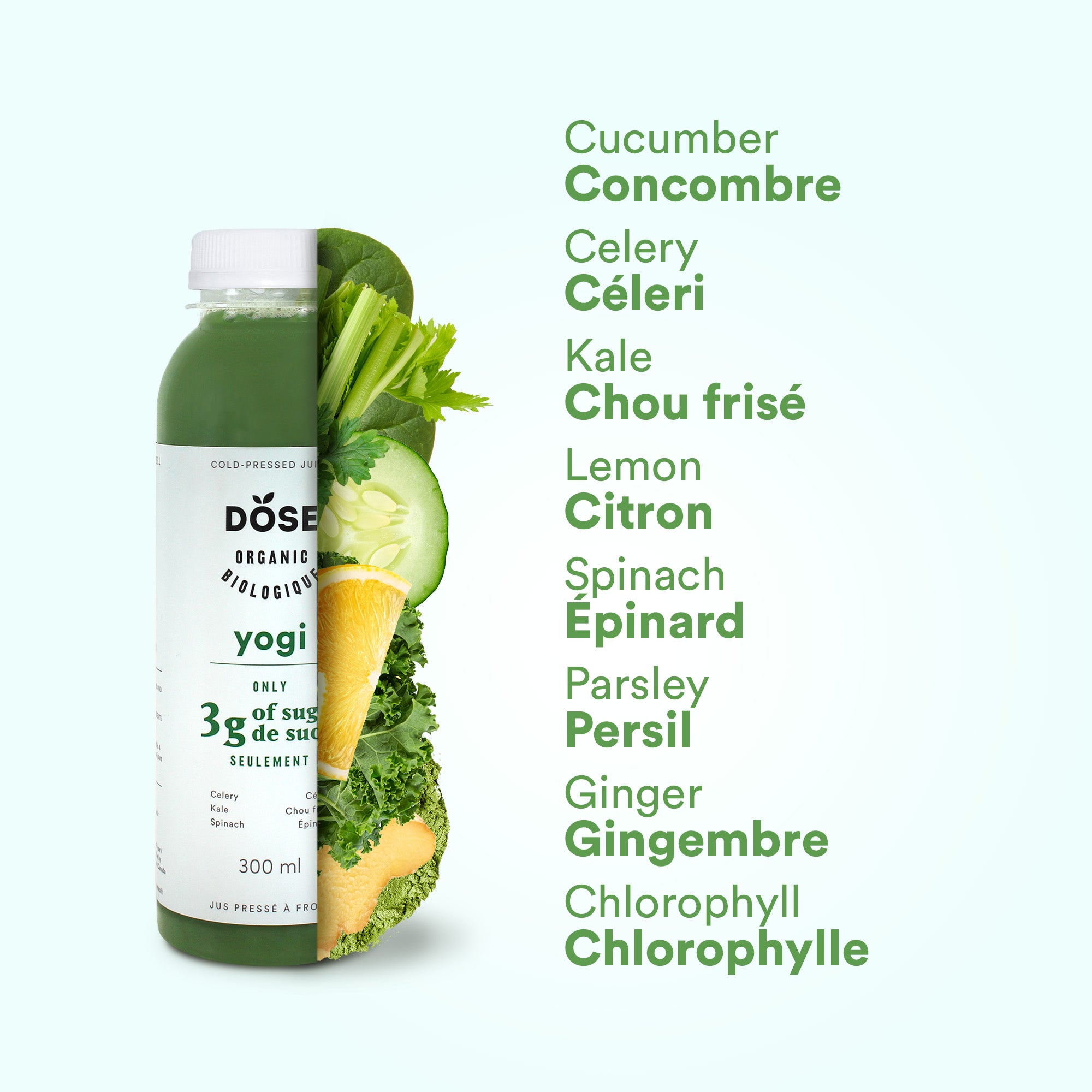 EXPERT Green Juice YOGI - 3 Weeks Challenge Pack - 21 organic cold pressed juices 300ml